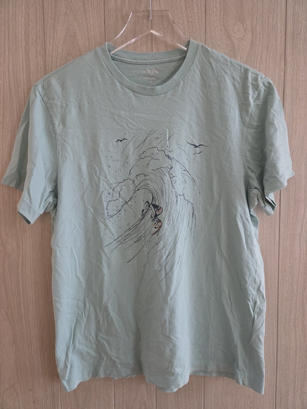J. Crew Surfer Waves Graphic Tee T-Shirt Top Size M